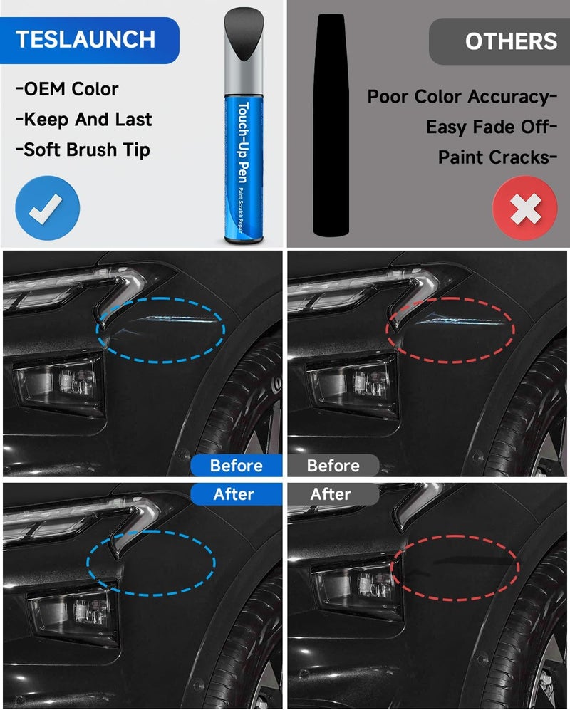 RSACET UA/UD/M6373/M6877 Black Ebony Touch Up Paint Compatible with Ford Exact Match Touch Up Paint Car Scratch Repair - Image 2
